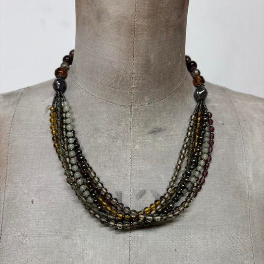 Beaded layer summer necklace