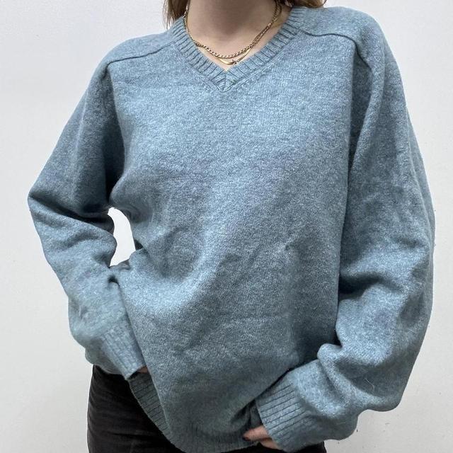Oversized wool knit slouchy jumper