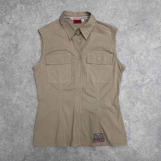 Cargo fitted tan shirt