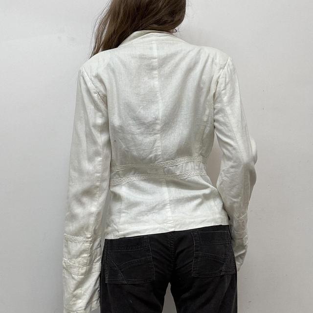 White coquette lace shirt