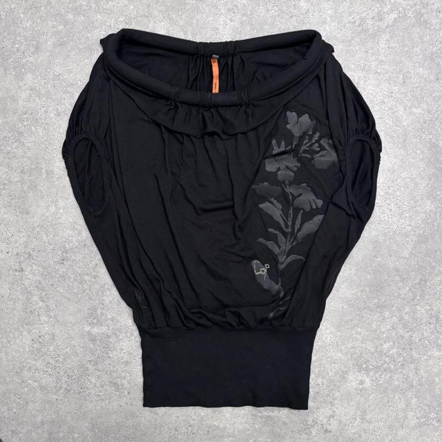 Wide neck structured Cop Copine slouchy top