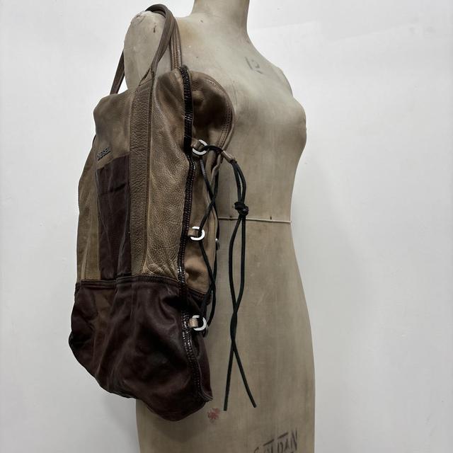 Distressed archival diesel oversized bag