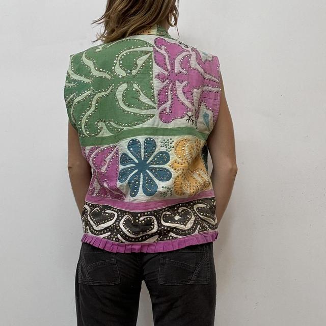 Patterned paisley hippy waistcoat