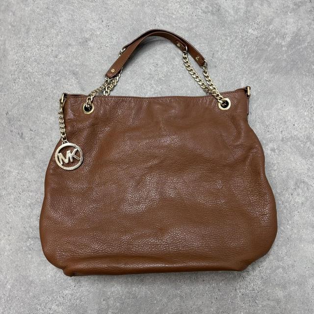 Tan leather micheal Kors