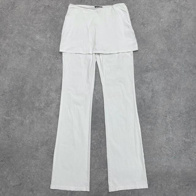 Layered flares with mini skirt