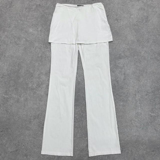 Layered flares with mini skirt