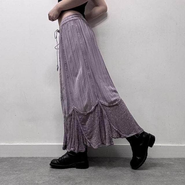 Lilac fairy grunge handkerchief maxi skirt