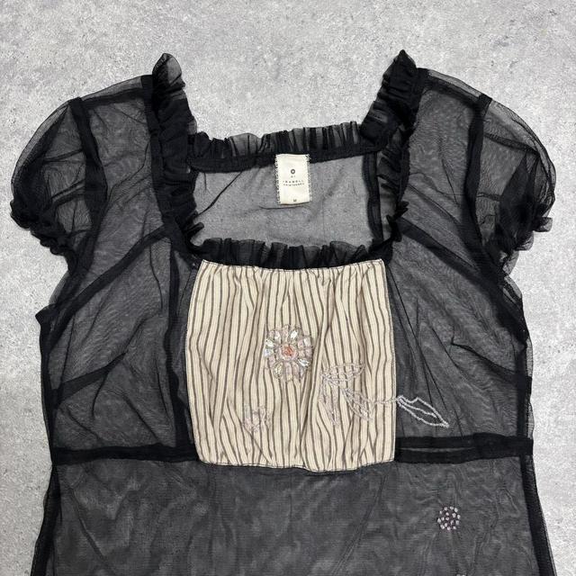 Sheer black mesh fairy dress