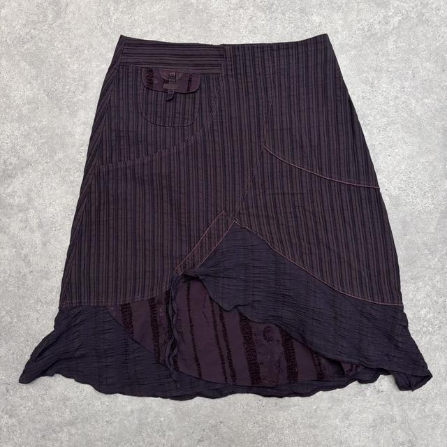 Cargo purple pinstipe skirt