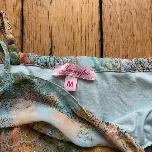 Sheer watercolour paisley vest