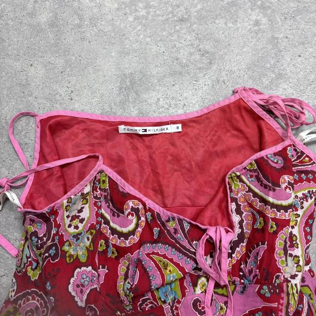Pink paisley floral dress
