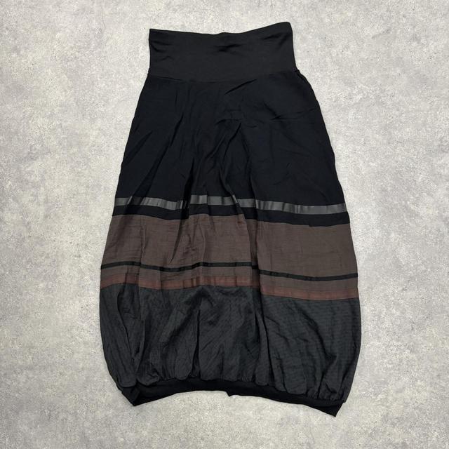 Cop Copine puff striped maxi skirt
