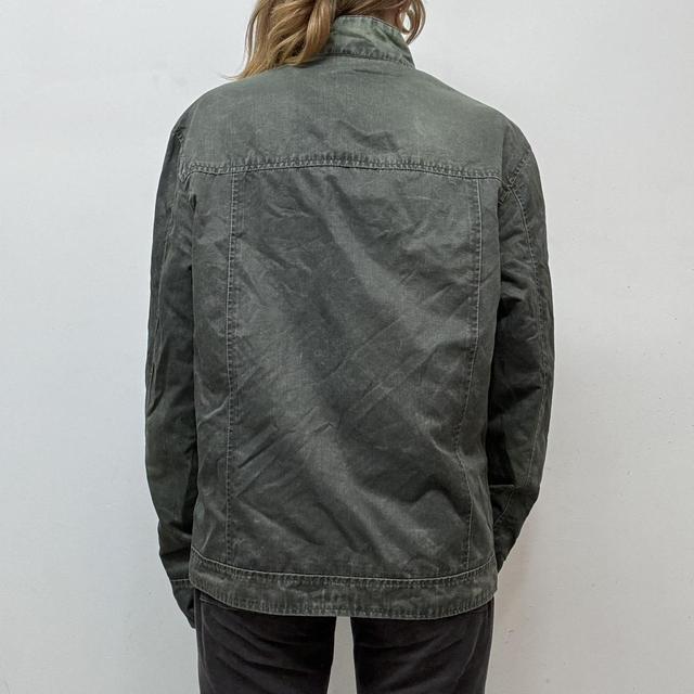 Distressed biker bomber jacket