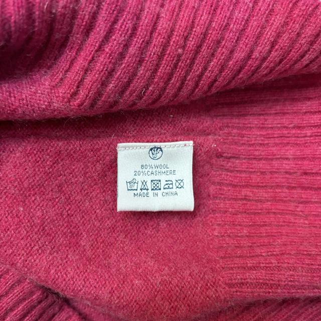 Pink cashmere knit slouchy jumper