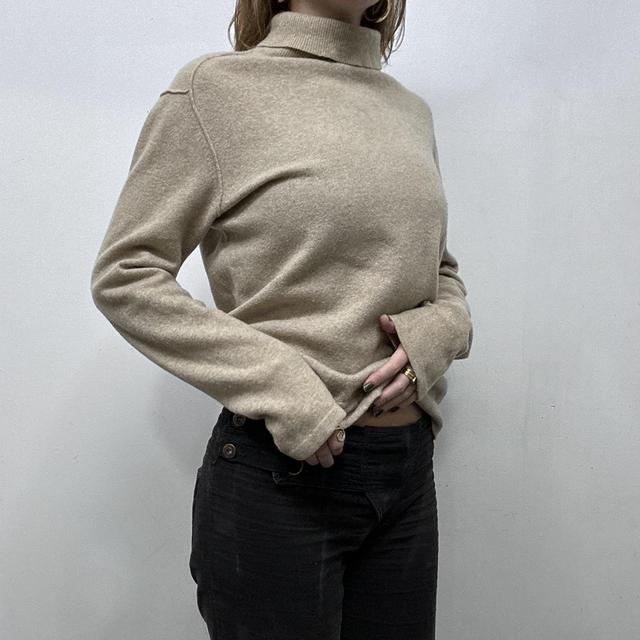 Tan brown slouchy cashmere jumper