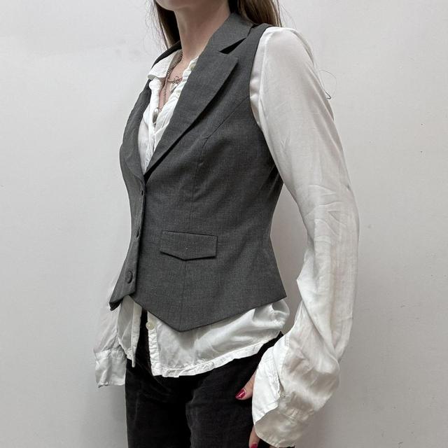 Vintage grey suit waistcoat vest