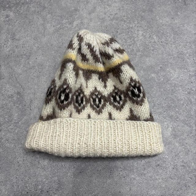 Patterned norweigan wool hat