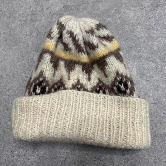 Patterned norweigan wool hat