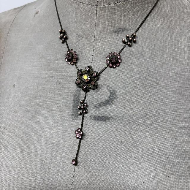 Drape boho fairy crystal necklace