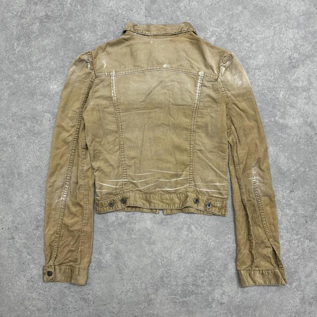 Cropped cord diesel jacket