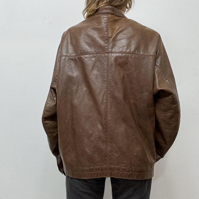 Brown soft leather jacket