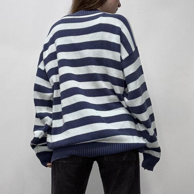 Slouchy oversized striped jumper
