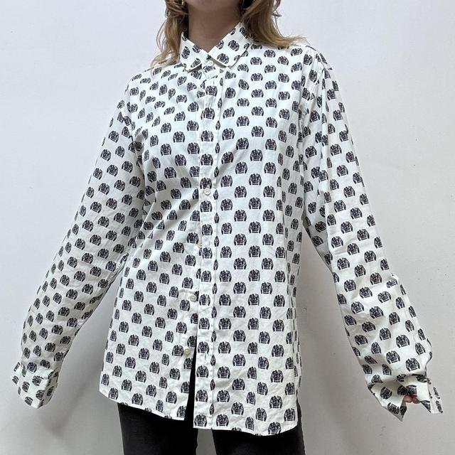 Vintage moschino printed shirt