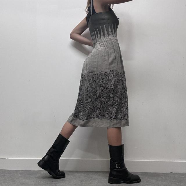 Paisley flare printed dress