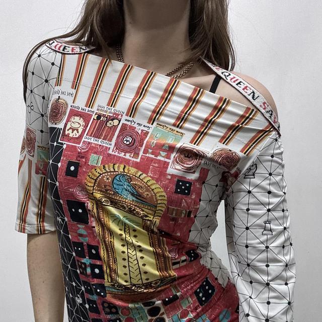 Save the Queen graphic halter tshirt