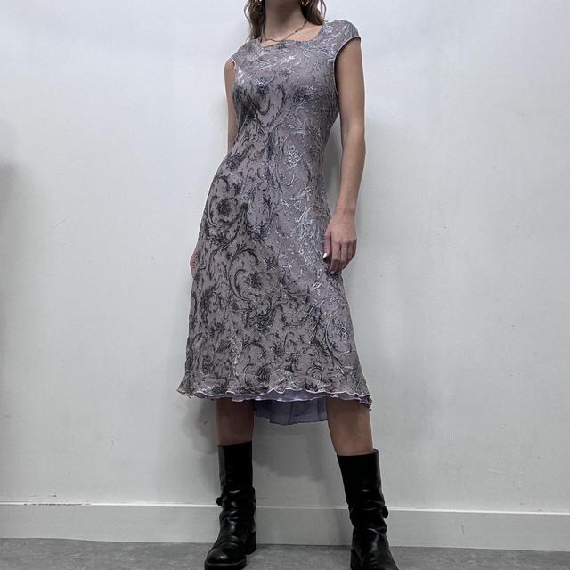 Floral paisley silk fairy dress