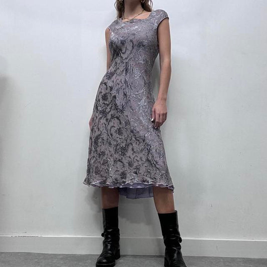 Floral paisley silk fairy dress