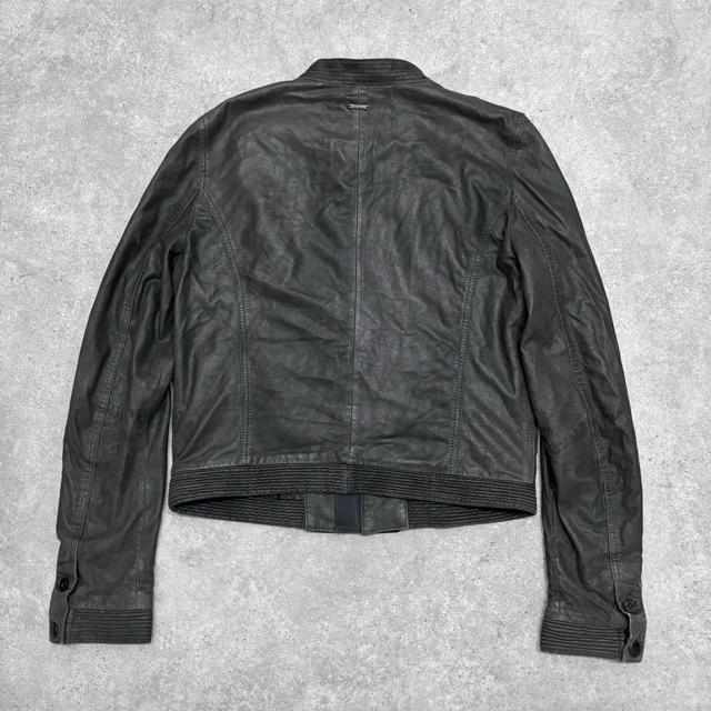 Leather grunge steampunk jacket