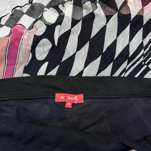 Silk graphic print patchwork dress