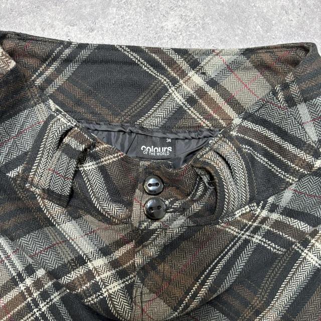 Tartan printed mini skirt