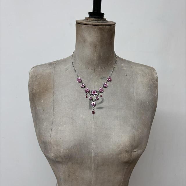 Drape boho fairy crystal necklace