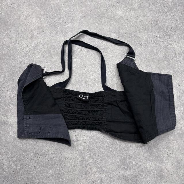 Cropped wrap waistcoat vest