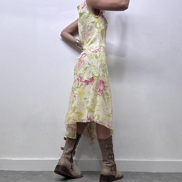 Sheer pastel watercolour flower dress