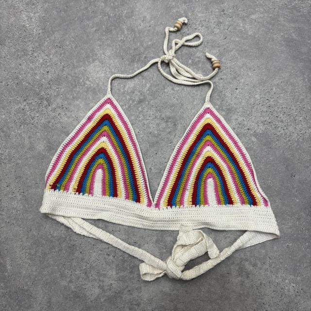 Rainbow crochet bralet