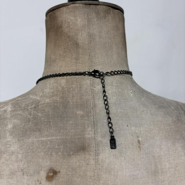 Drape chain bead grunge necklace