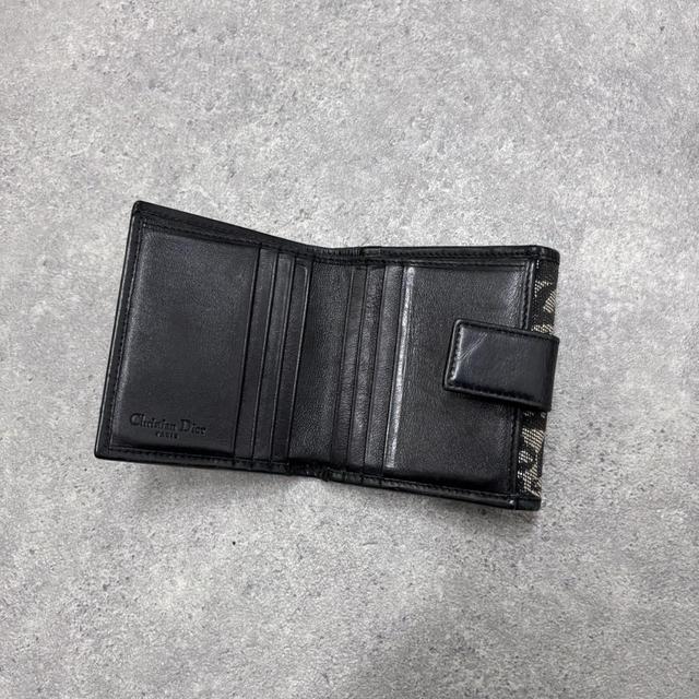Dior monogram trotter bifold wallet