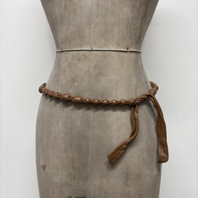 Boho bubble leather belt