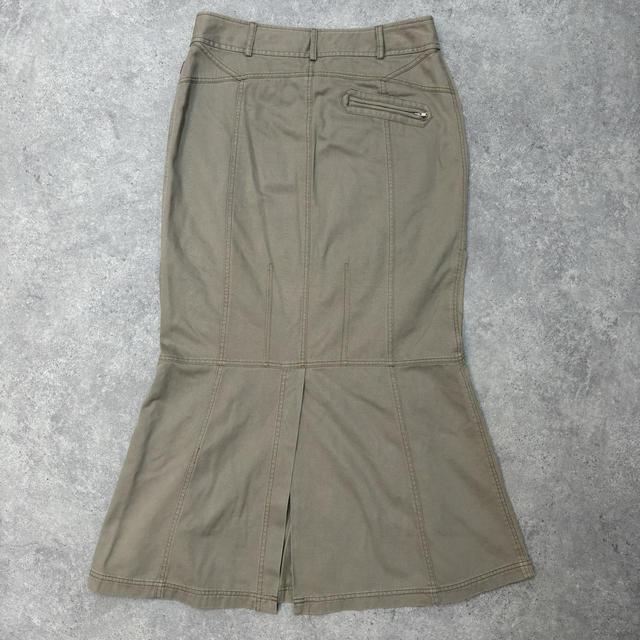 Cargo tan maxi skirt