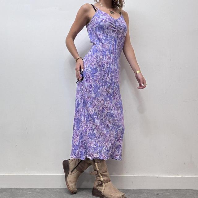 Ditsy floral printed midi dress