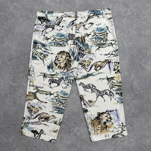 Graphic blumarine capri pants
