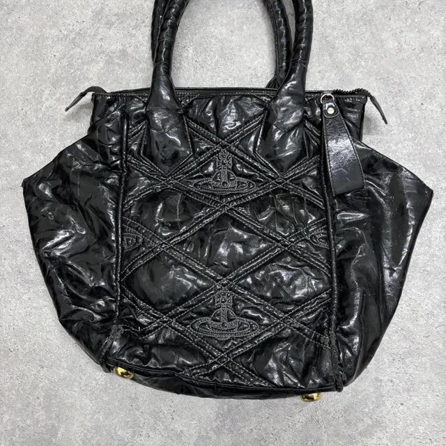 Black vivienne westwood shoulder bag