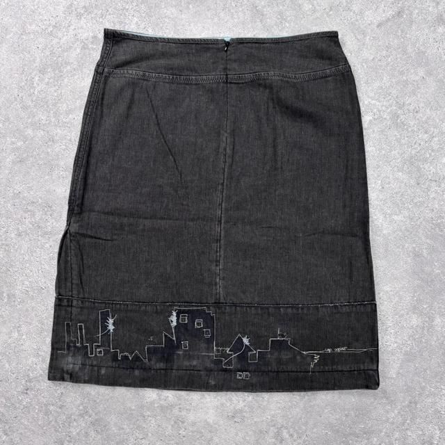 Cop copine pinstripe midi skirt