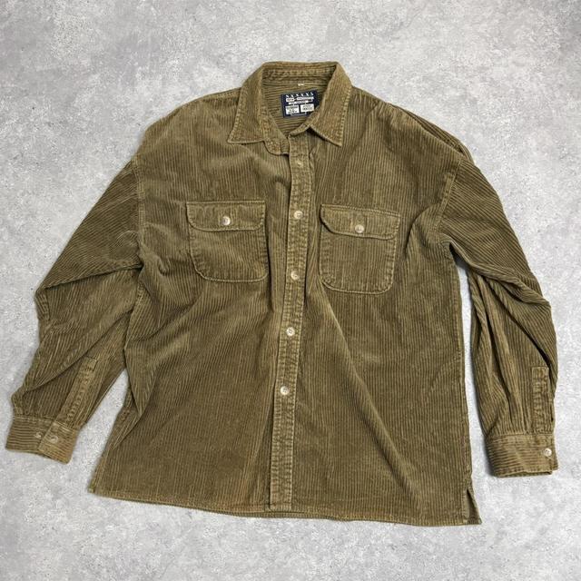 Khaki oversized corduroy jacket
