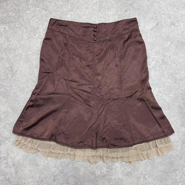Silky ruffle bloomer skirt