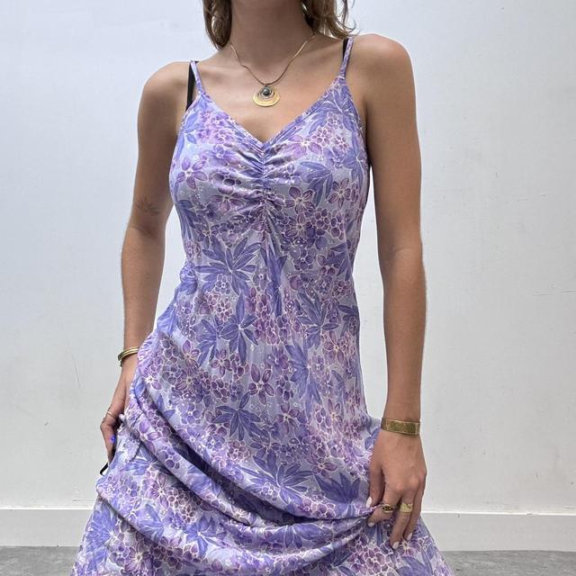 Ditsy floral printed midi dress