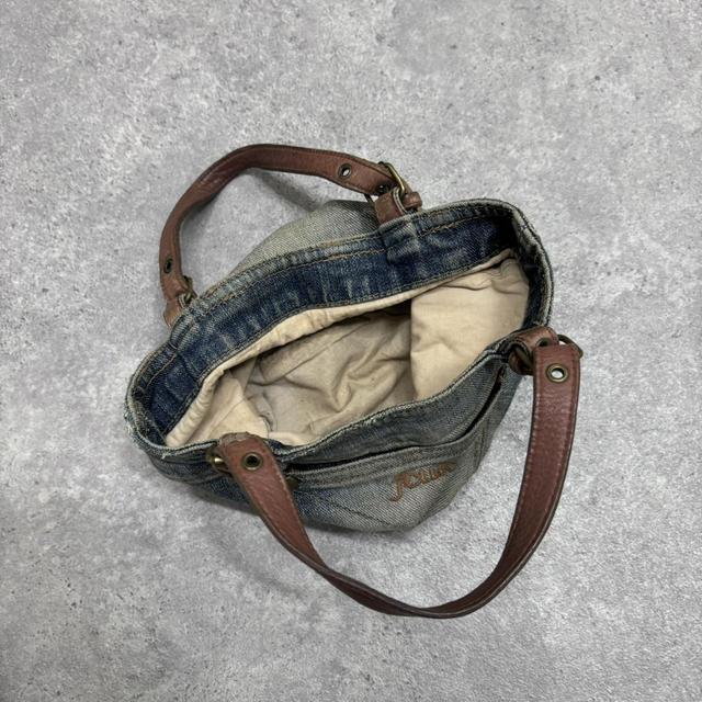 Denim cargo mini bag